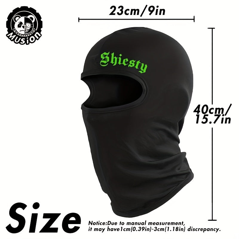 Shiesty Balaclava Face Mask, Rap Balaclava Summer Cooling Neck Gaiter, UV Protector Motorcycle Ski Scarf For Men/Women