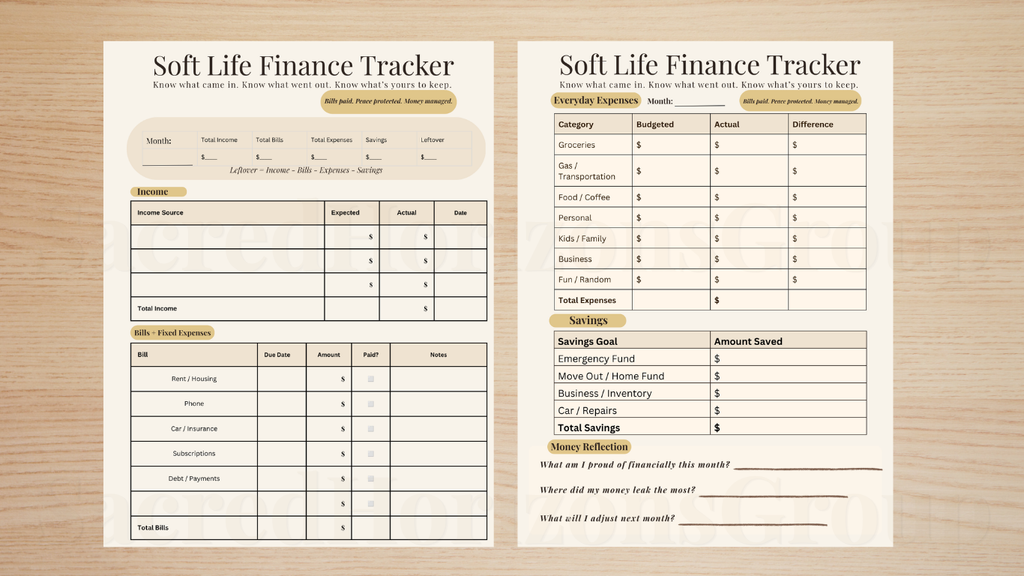 Soft Life Finance Tracker