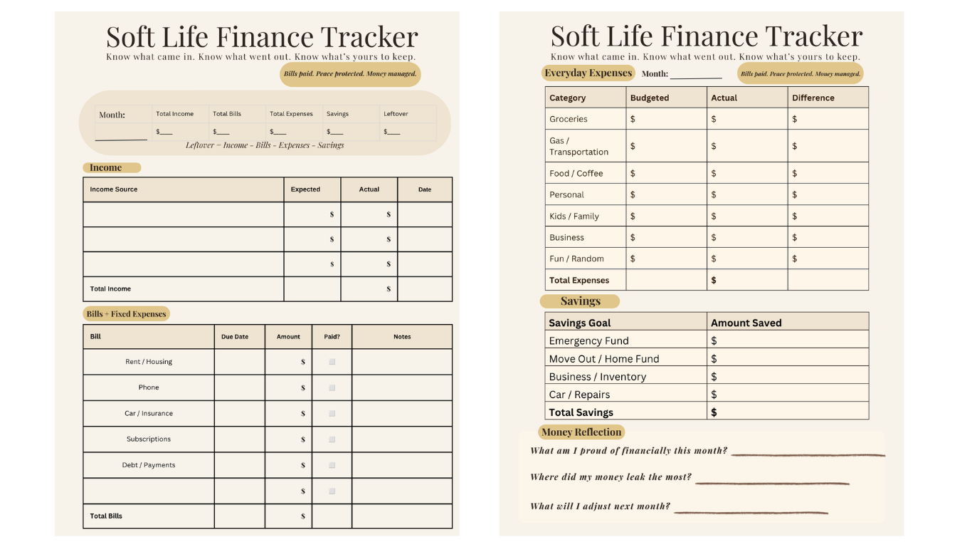 Soft Life Finance Tracker