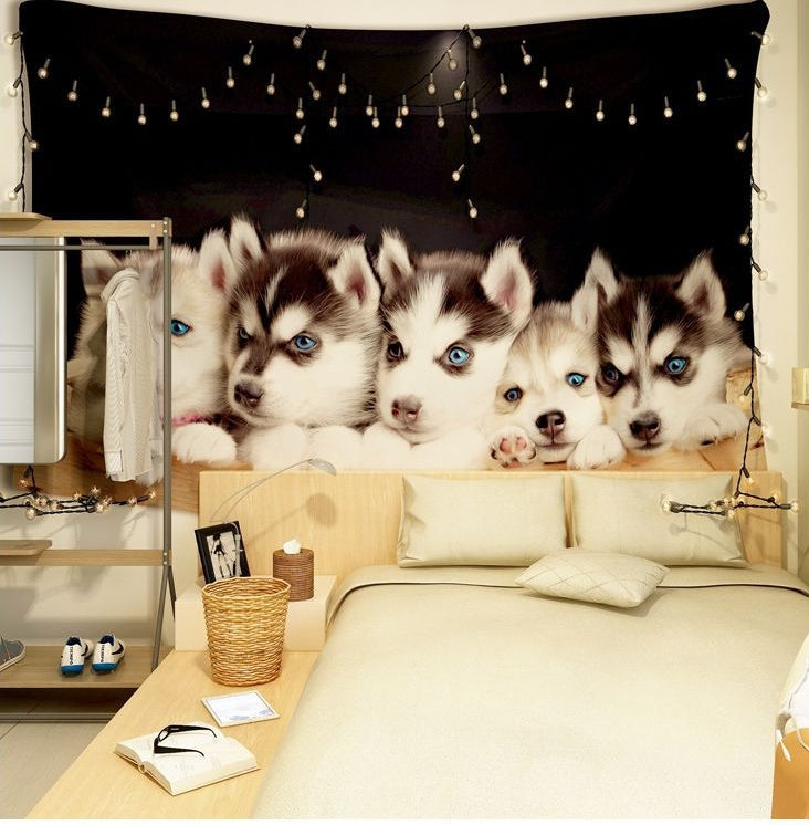 Animal Lion Tapestry Polyester Background Cloth