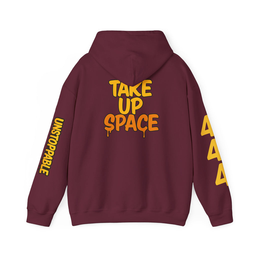 SHG Main Character Energy Hoodie — "Take Up Space" Graphic Pullover