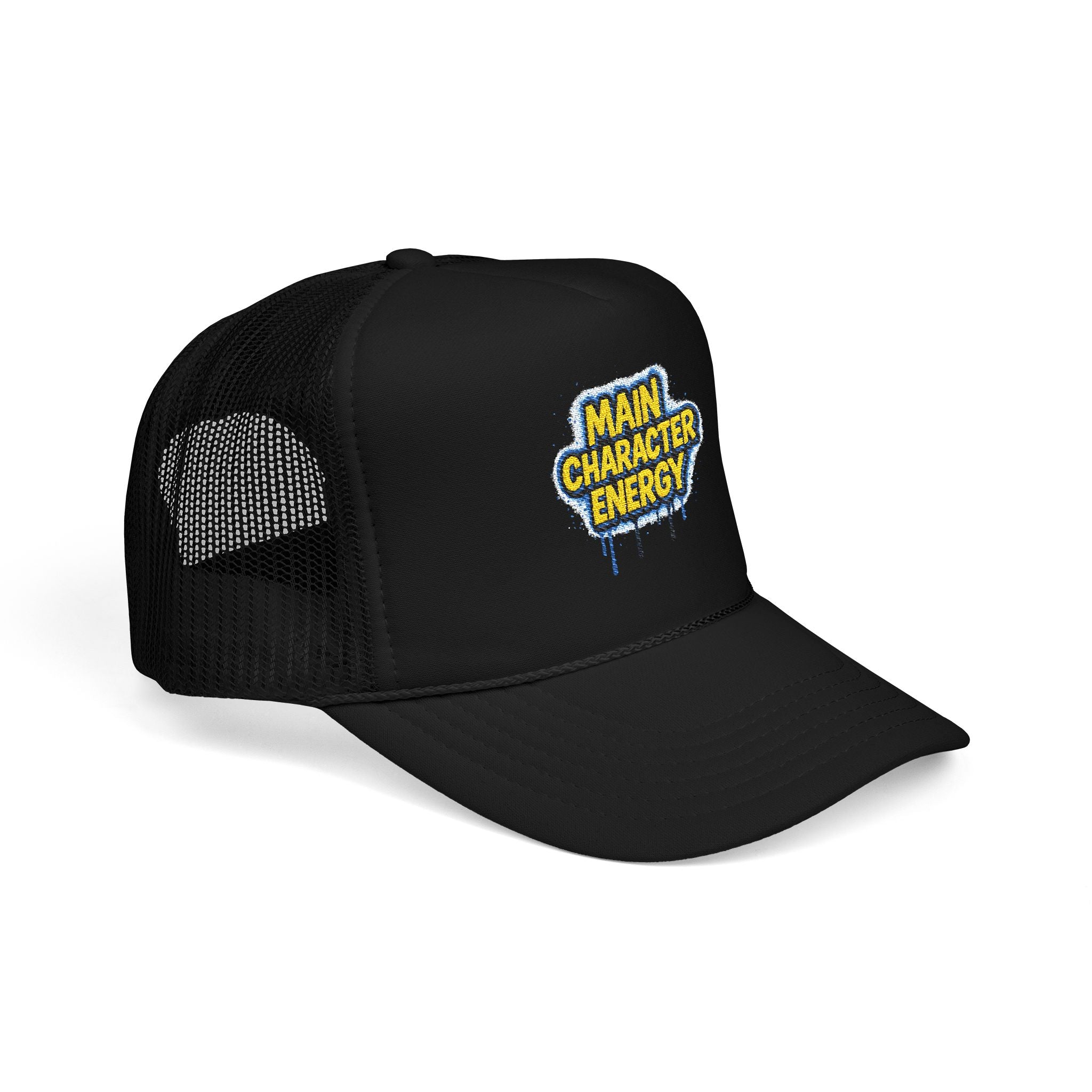 SHG Main Character Energy Foam Trucker Hat — Embroidered Statement Cap