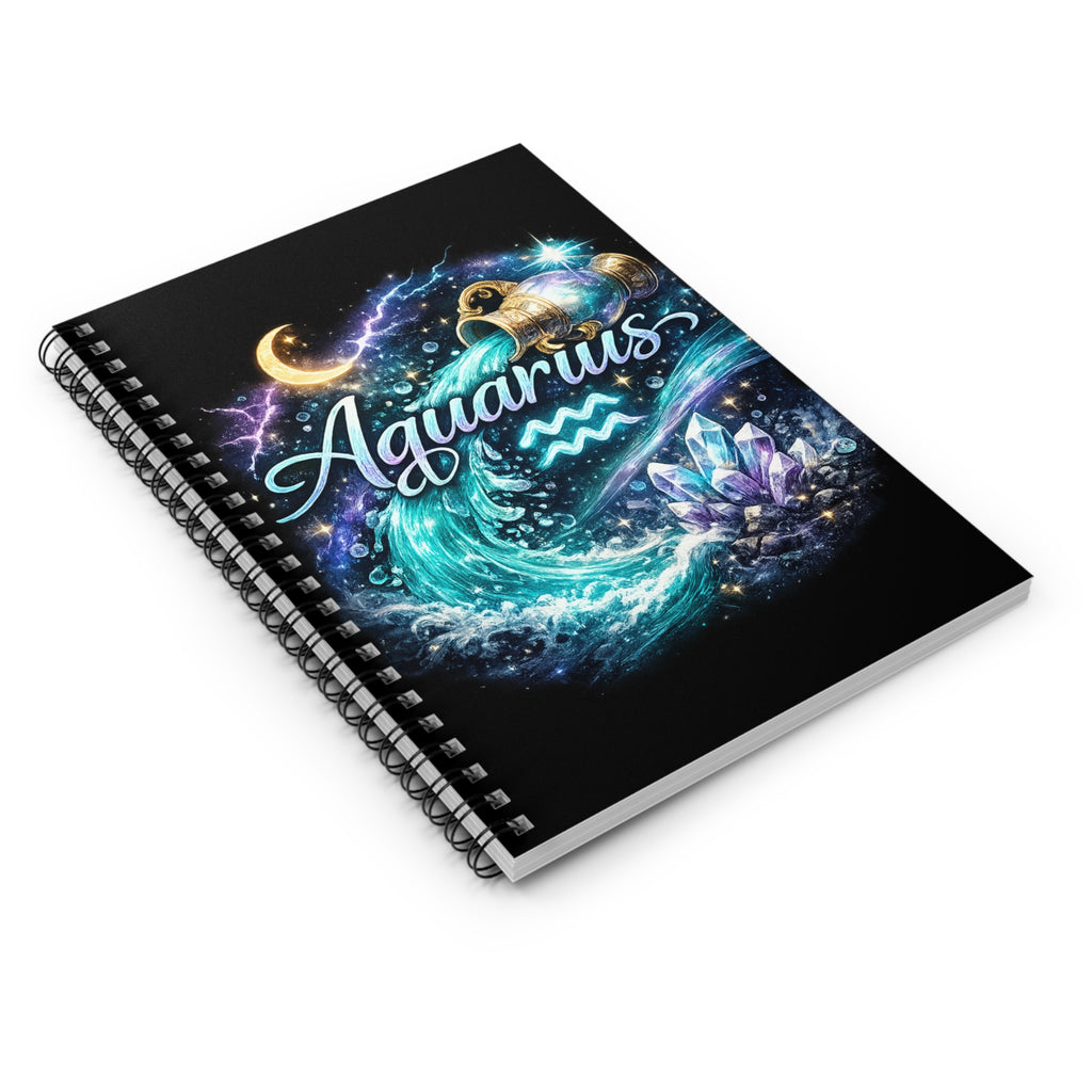 ♒️ Aquarius Spiral Notebook