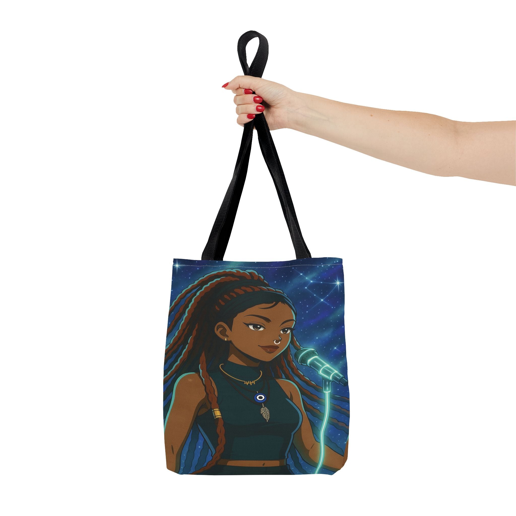 AURA Inspired Tote Bag - Vibrant AOP Design for Dreamers and Creators