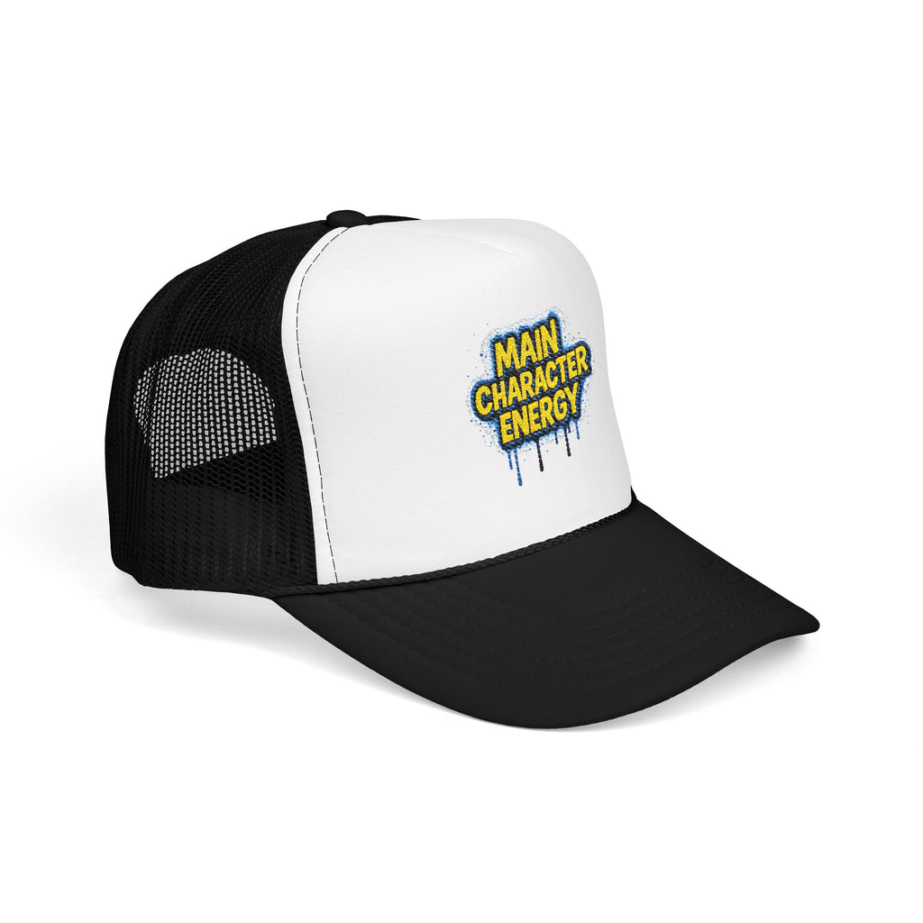 SHG Main Character Energy Foam Trucker Hat — Embroidered Statement Cap
