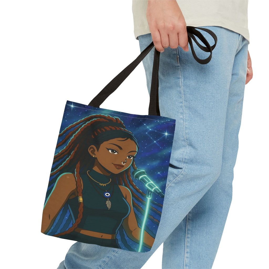 AURA Inspired Tote Bag - Vibrant AOP Design for Dreamers and Creators