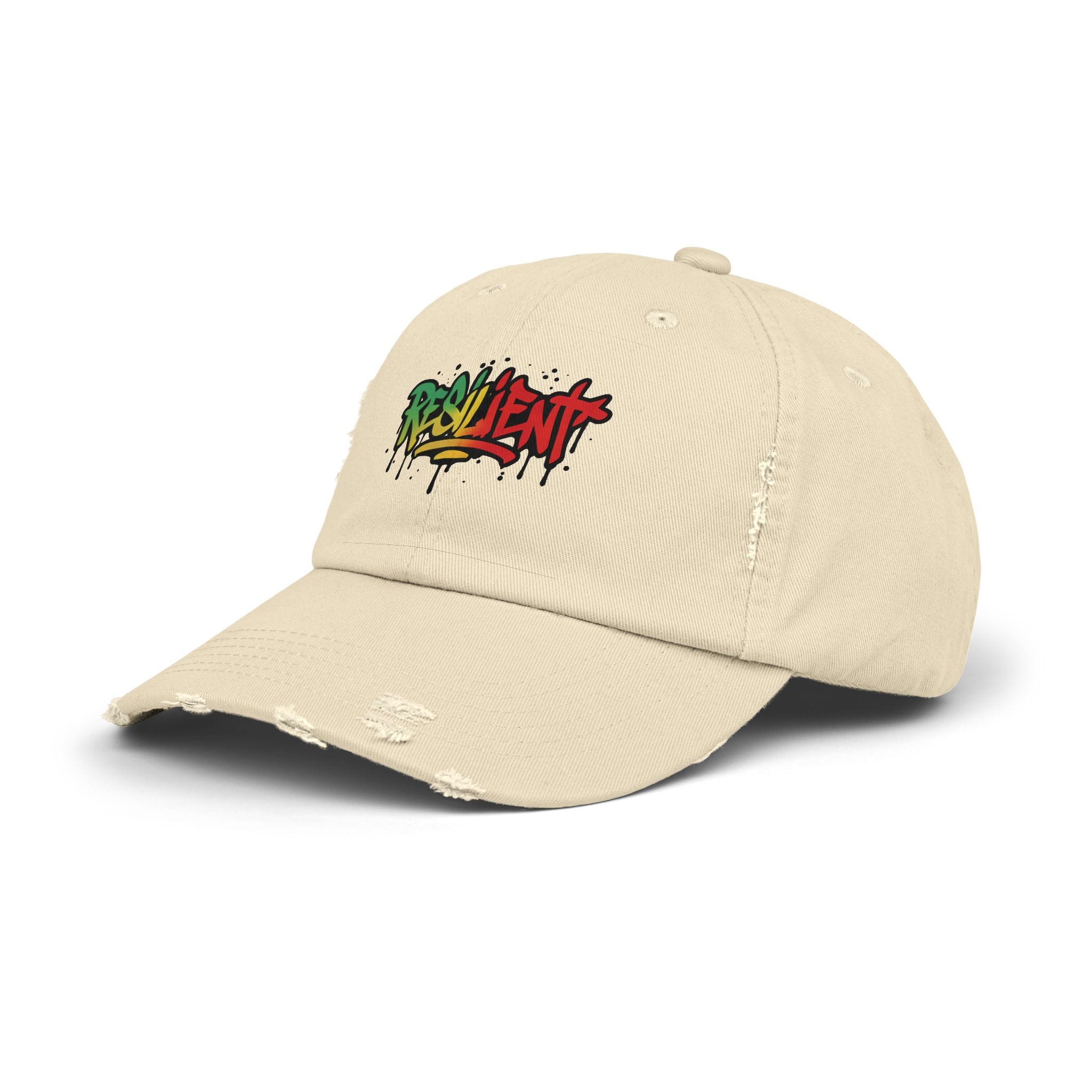 SHG Resilient Unisex Distressed Cap - Trendy Streetwear Hat for Everyday Style