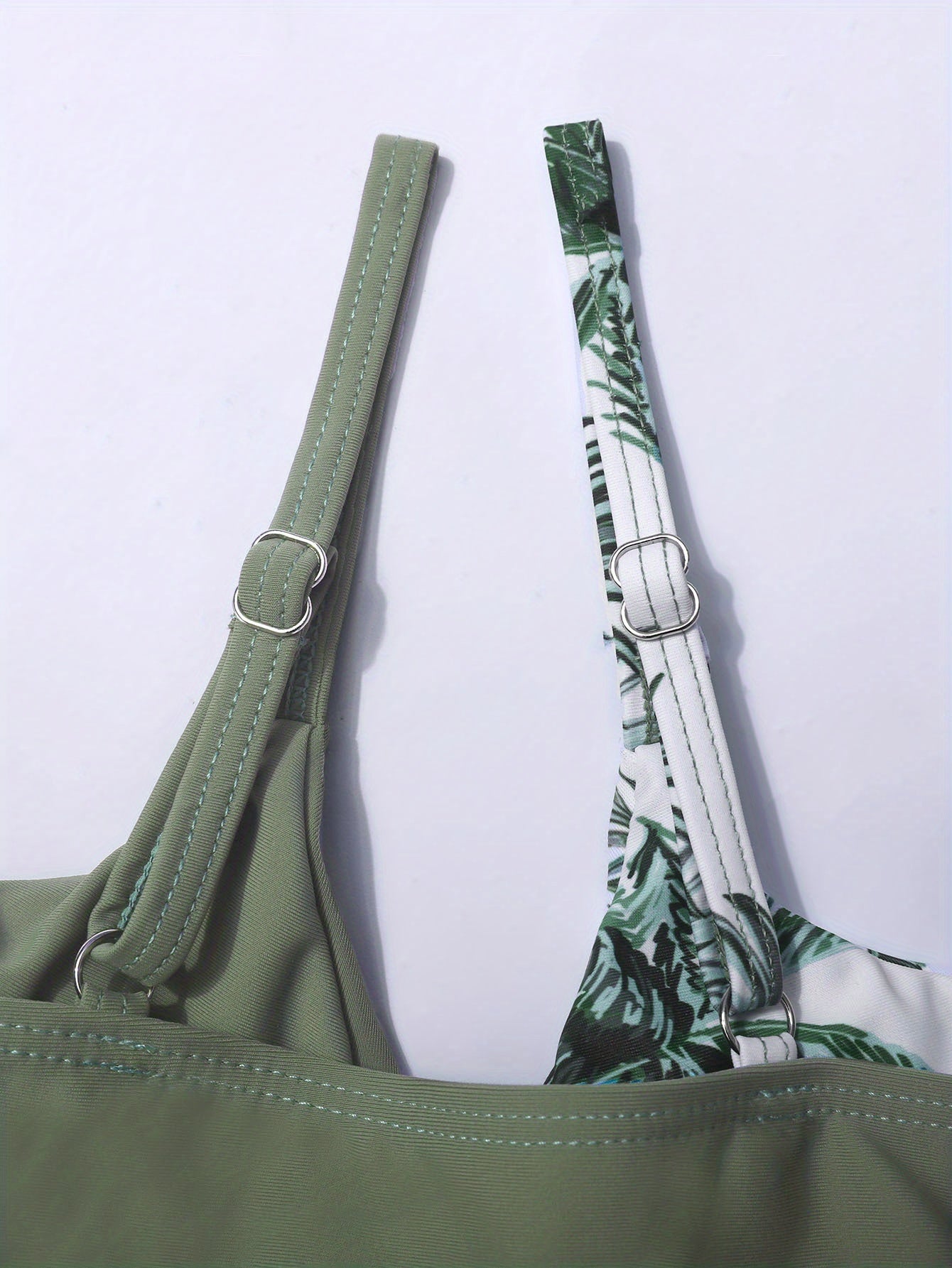 Toddle Girls Swimsuit, Bathing Suits 3 Piece Tropical Floral Twist Cross Bikini Sets Girls' Swimwear With Cover Up Skirt