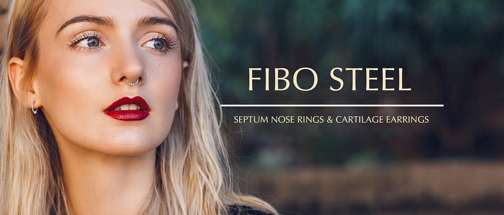 FIBO STEEL 12Pcs Septum Nose Rings Set for Women 16Guage Dangle Septum Jewelry Hinged Nose Rings Star Heart Horseshoe Daith Tragus Helix Cartilage Septum Piercing Jewerly