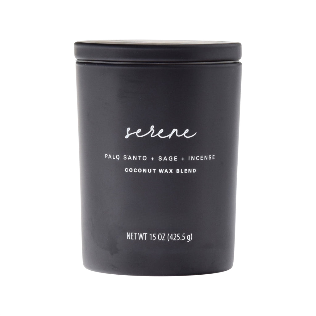 Serene (Palo Santo + Sage + Incense) Scented 2-Wick 15oz Spa Jar Candle
