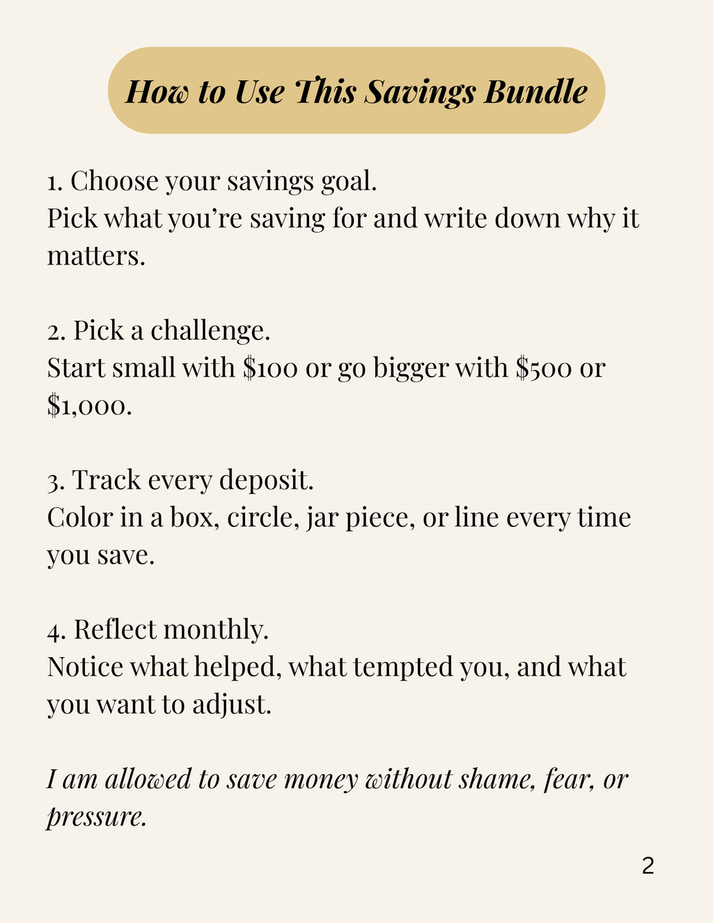 Soft Life Money Reset Bundle | Finance Tracker + Savings Challenge Printable Bundle