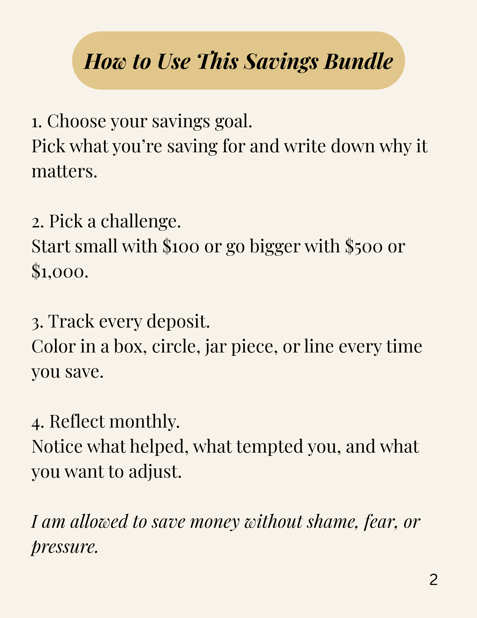 Soft Life Money Reset Bundle | Finance Tracker + Savings Challenge Printable Bundle