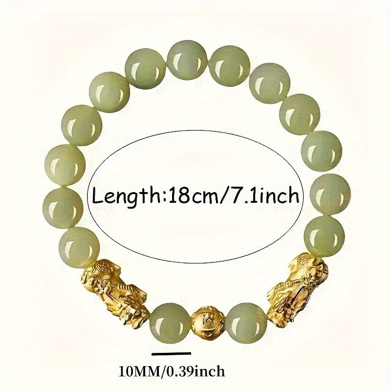 Prosperity Pixiu Hand Chain & Lucky Crystal Bracelet Jewelry Gift - Full of Prosperity and Strength, Bring Peace and Good Luck - Sparkling Imitation Crystal Jewelry - The Perfect Gift for Relatives
