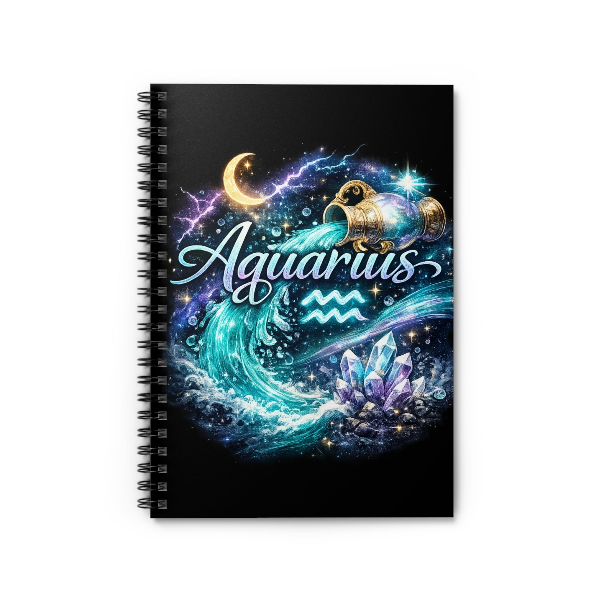 ♒️ Aquarius Spiral Notebook