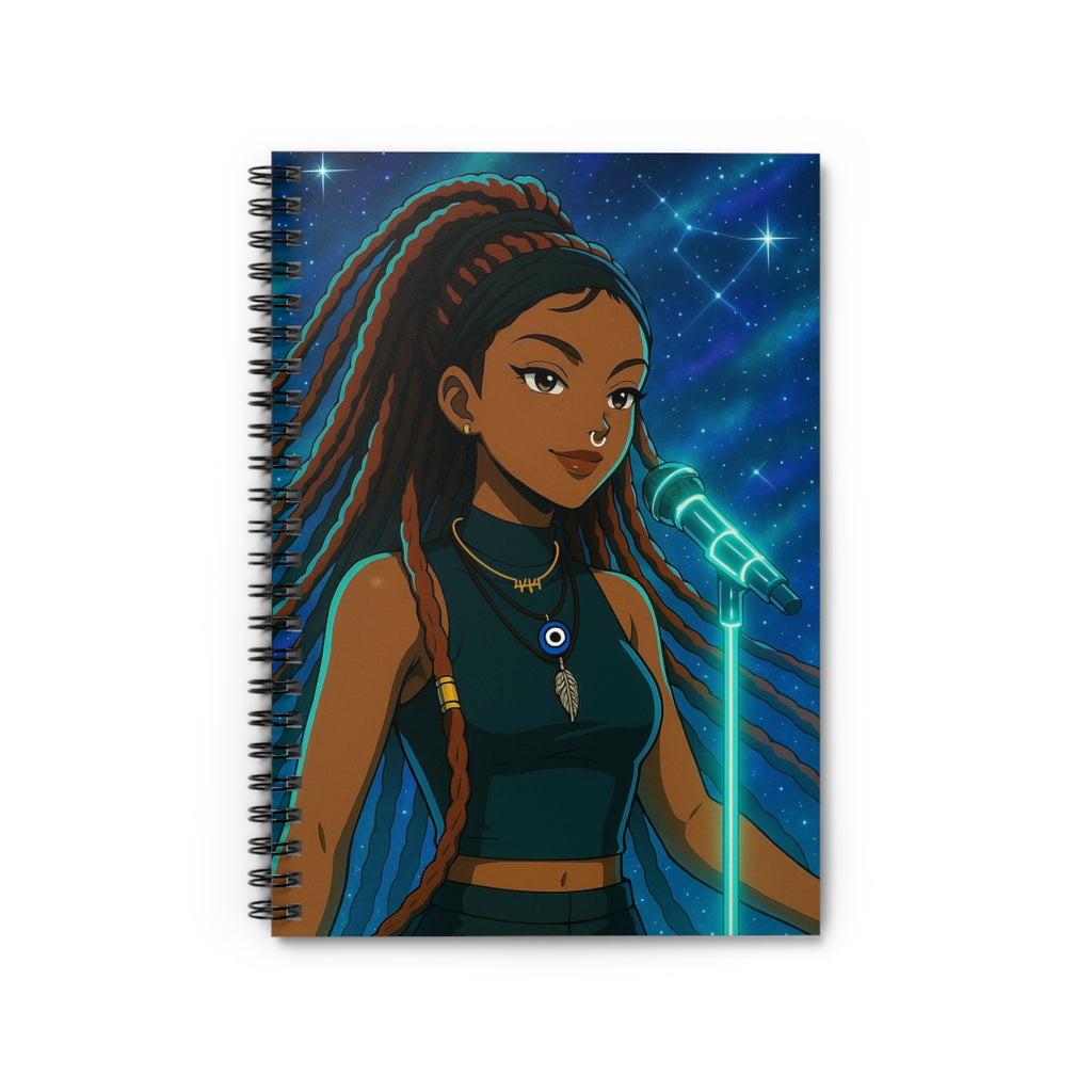 AURA Inspired Spiral Notebook - Ruled Line for Music Lovers