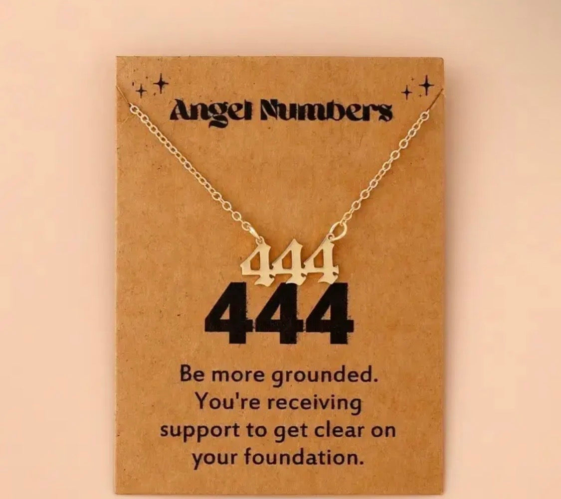 Aura's 444 Angel Number Necklace