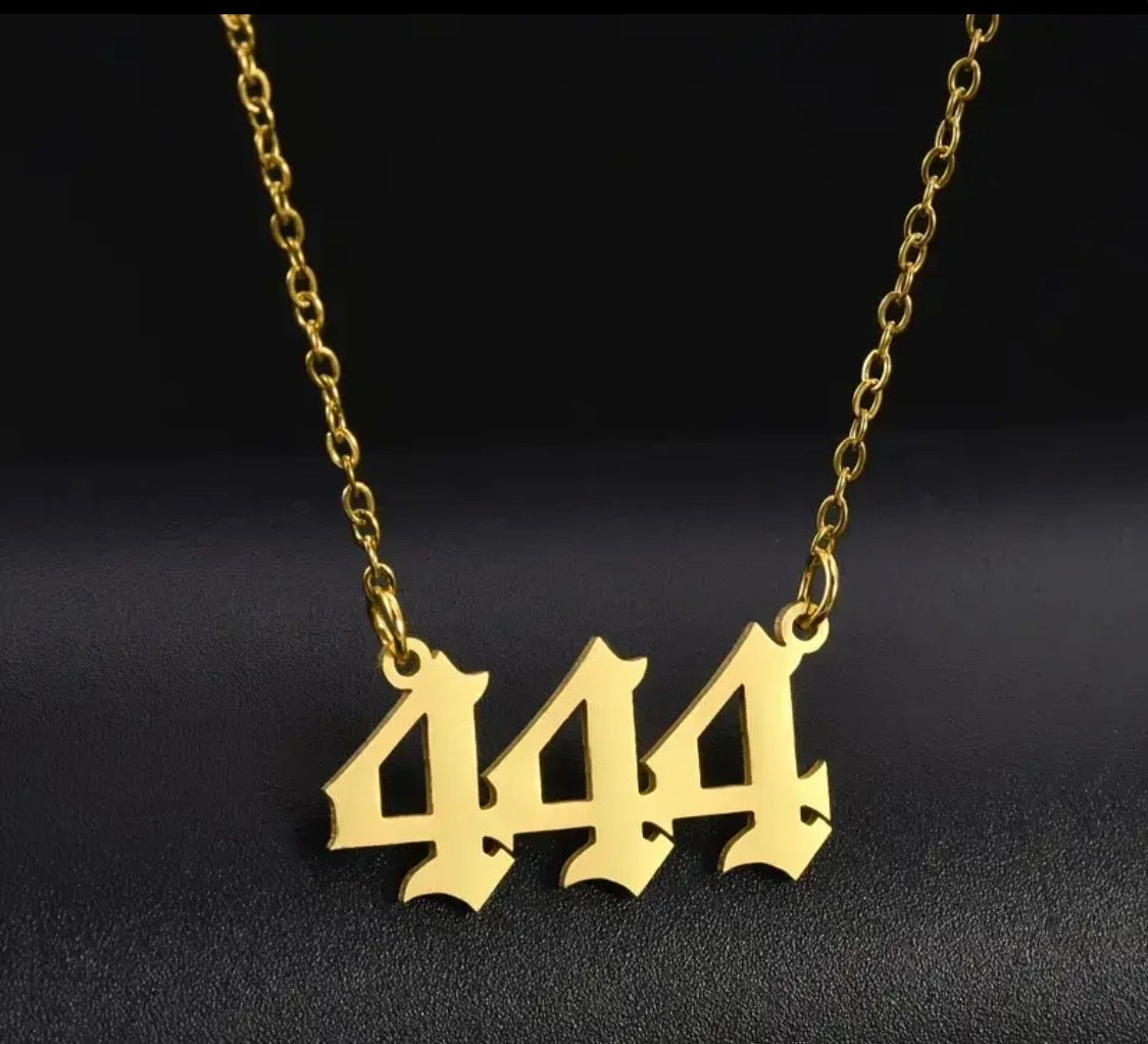Aura's 444 Angel Number Necklace