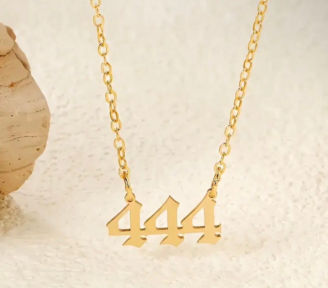 Aura's 444 Angel Number Necklace