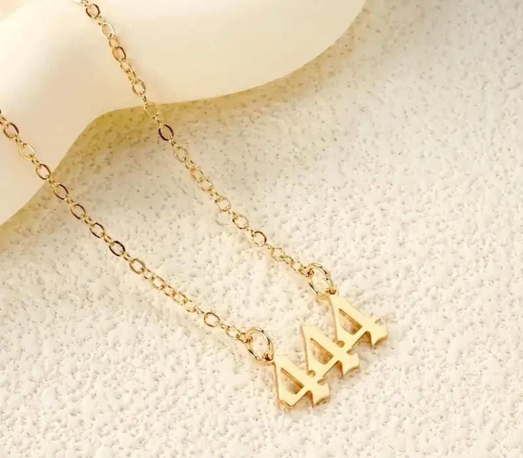 Aura's 444 Angel Number Necklace