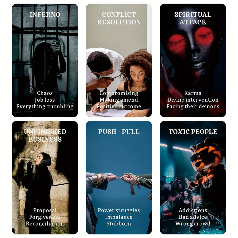 Broken Mirror Oracle Cards Deck for Love & Relationships | Divination Tarot Card Set with Guide | Psychic Soulmate Readings & Fortune Telling | Card Stock Material, 14+ Accessory for Beginners