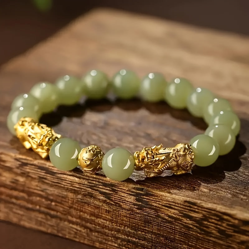 Prosperity Pixiu Hand Chain & Lucky Crystal Bracelet Jewelry Gift - Full of Prosperity and Strength, Bring Peace and Good Luck - Sparkling Imitation Crystal Jewelry - The Perfect Gift for Relatives