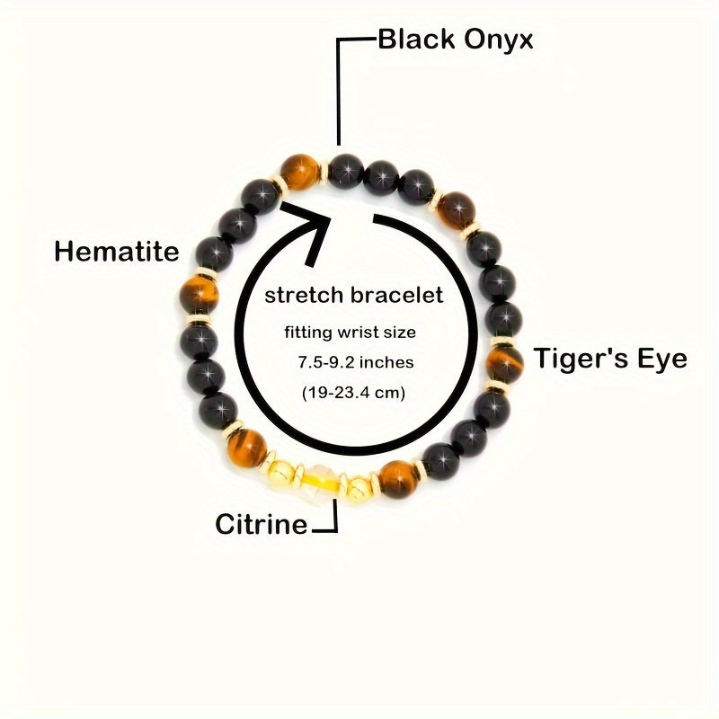 Natural Stone Bracelet Natural Stone Crystal Bracelet for Men and Women Birthday Gifts, Thanksgiving Gifts, Christmas Gifts Jewelry Accessories For Family And Friend