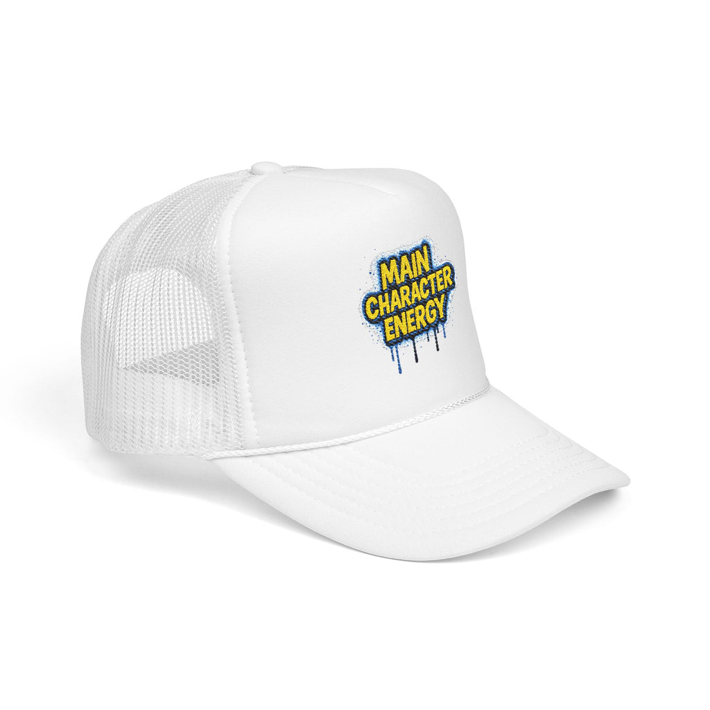 SHG Main Character Energy Foam Trucker Hat — Embroidered Statement Cap