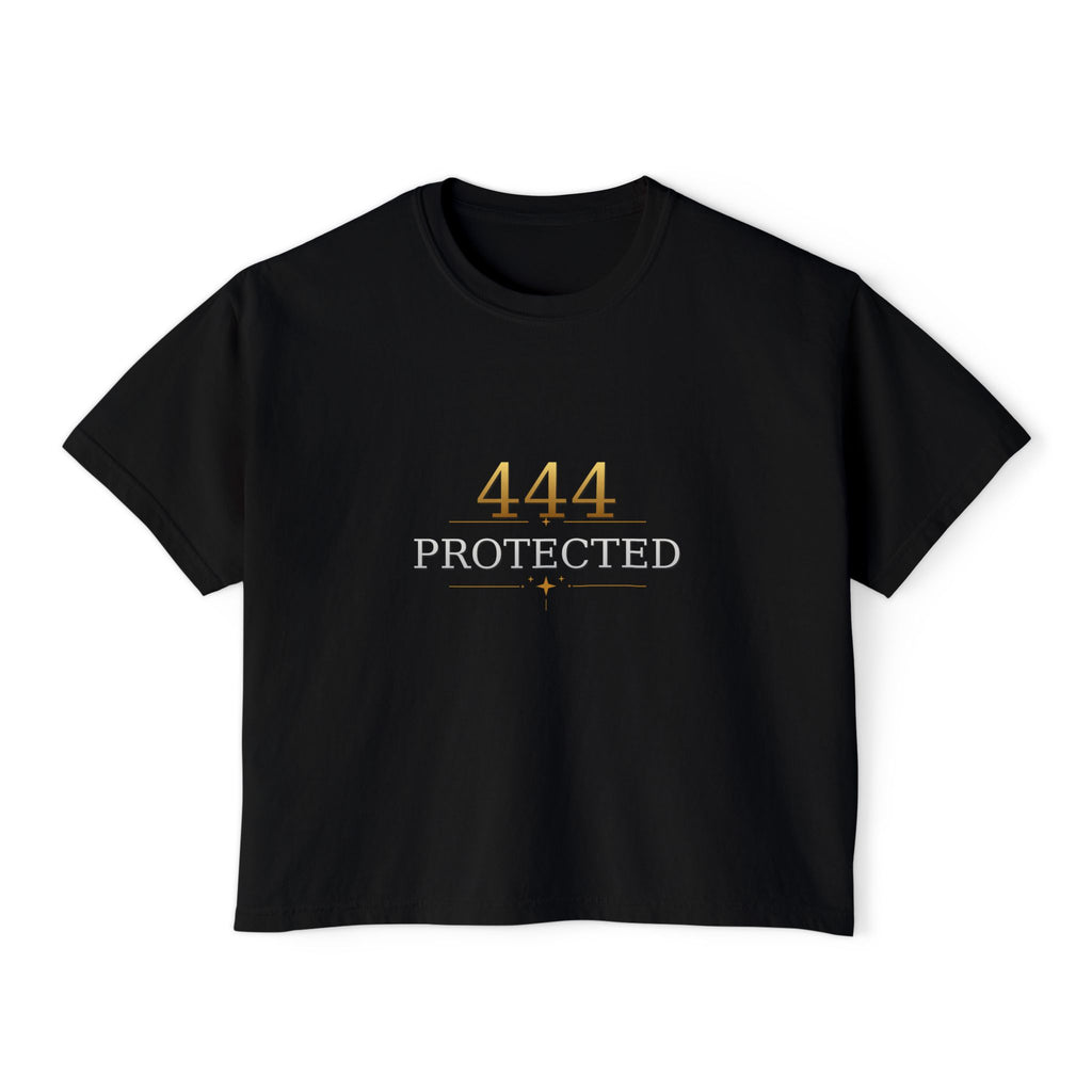 '444' Divinely Protected Crop T‑Shirt