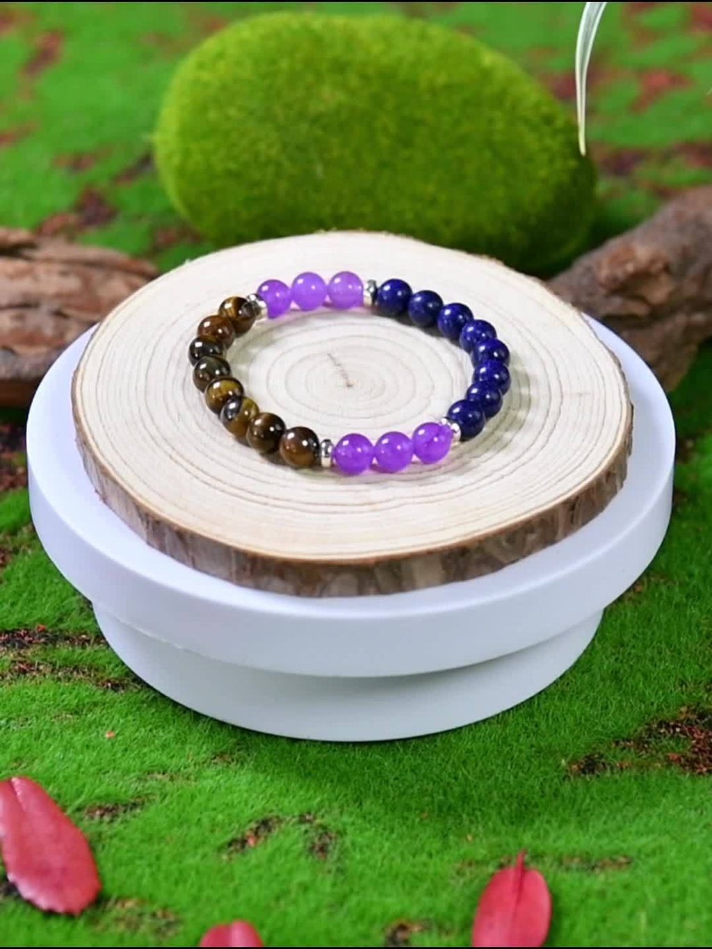 Crystal Bracelet Beaded Tiger's Eye Stone Jewelry For Men And Women, The Perfect Gift For Handmade Beaded Jewelry, Brings Serenity & Luck-Infused With Prosperity Energy