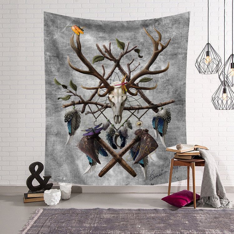 Animal Lion Tapestry Polyester Background Cloth