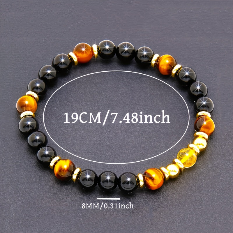 Natural Stone Bracelet Natural Stone Crystal Bracelet for Men and Women Birthday Gifts, Thanksgiving Gifts, Christmas Gifts Jewelry Accessories For Family And Friend