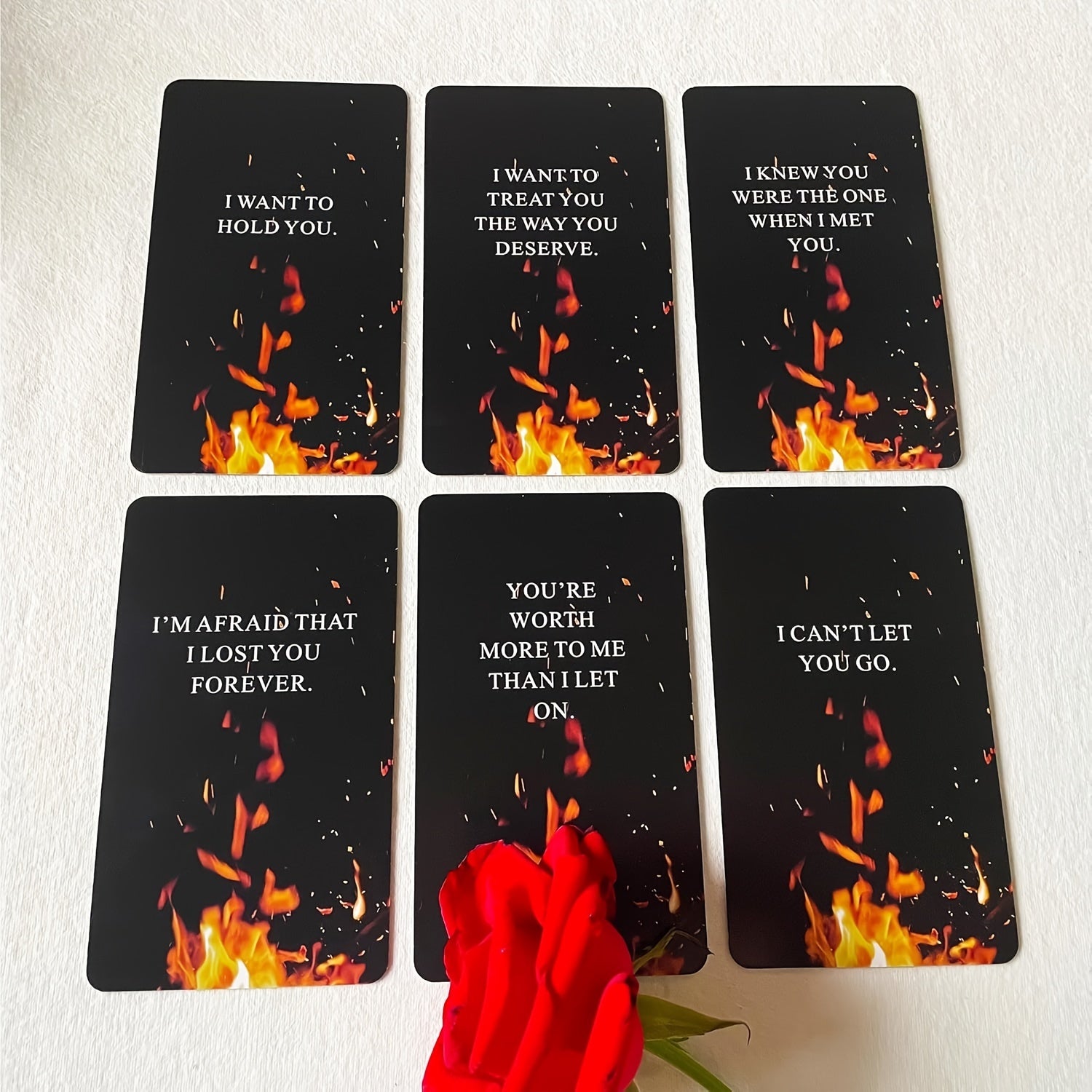 Burning Heart Love Oracle Cards Deck, Twin Flame Oracle Cards, Oracle Deck Help You Gain Insight Into What The Person Is Thinking Or Trying To Communicate With You, Christmas Present