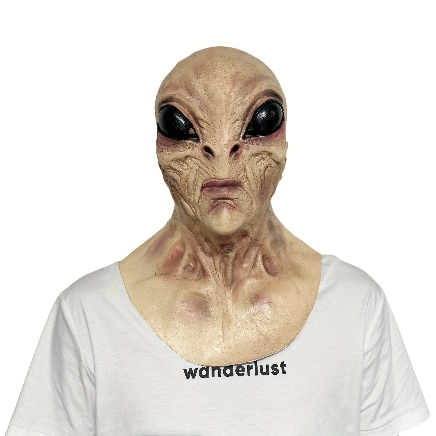 1pc Men's Halloween COS Alien Headgear, Short Video Shooting Mask Props, COS Halloween Alien Mask