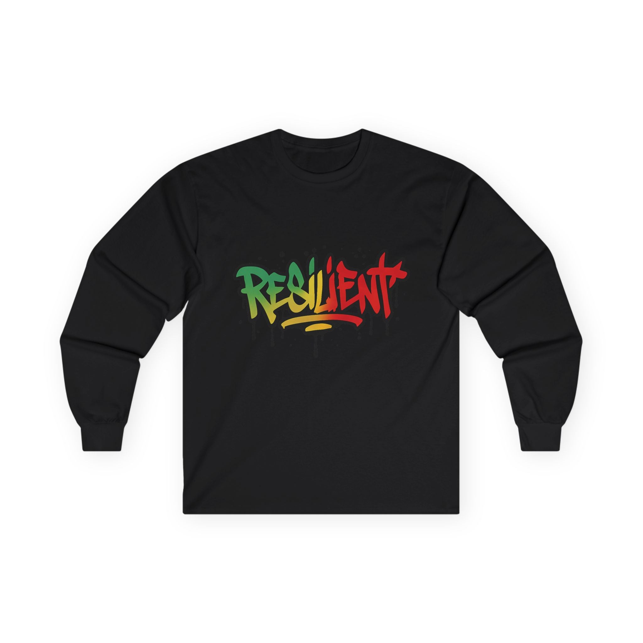 SHG Resilient Street Art Long Sleeve Tee | Unisex Graphic Shirt, Urban Wear, Gift for Creatives, Hip Hop Style, Positive Vibes