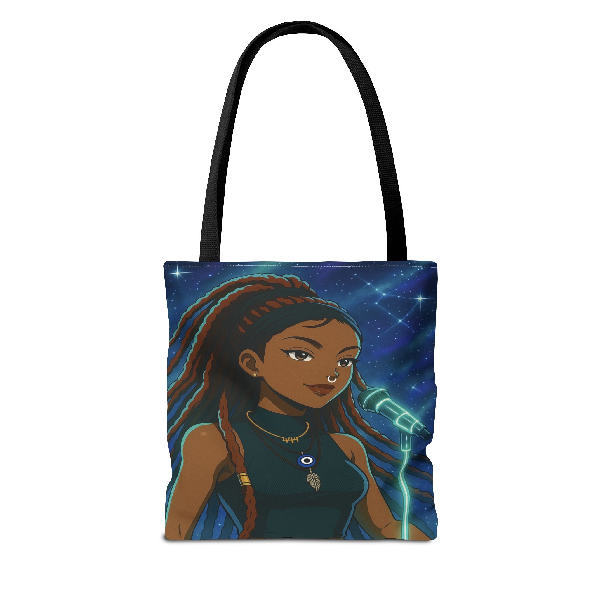 AURA Inspired Tote Bag - Vibrant AOP Design for Dreamers and Creators