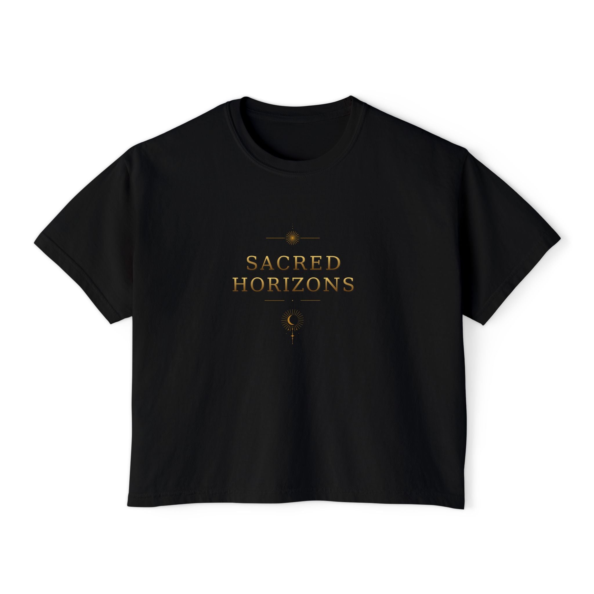 'Sacred Horizons' Crop T‑Shirt