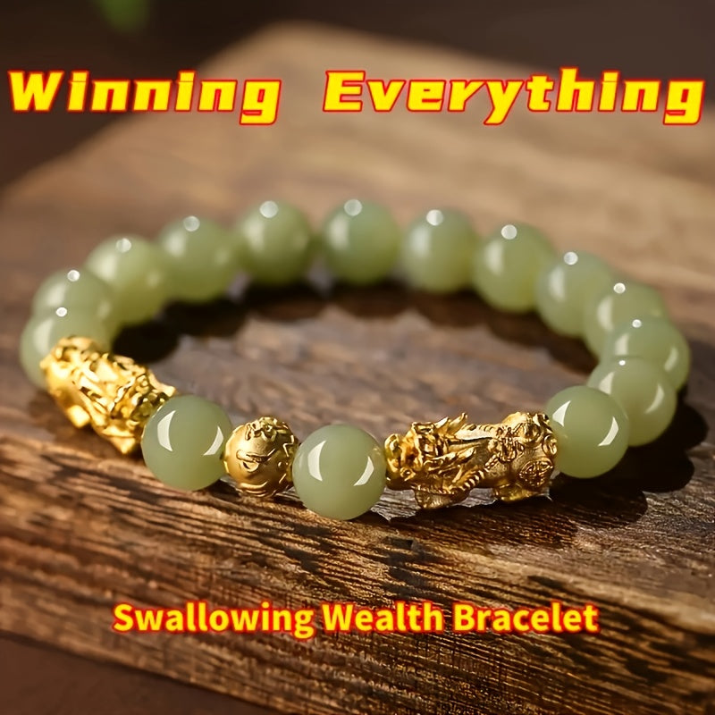 Prosperity Pixiu Hand Chain & Lucky Crystal Bracelet Jewelry Gift - Full of Prosperity and Strength, Bring Peace and Good Luck - Sparkling Imitation Crystal Jewelry - The Perfect Gift for Relatives