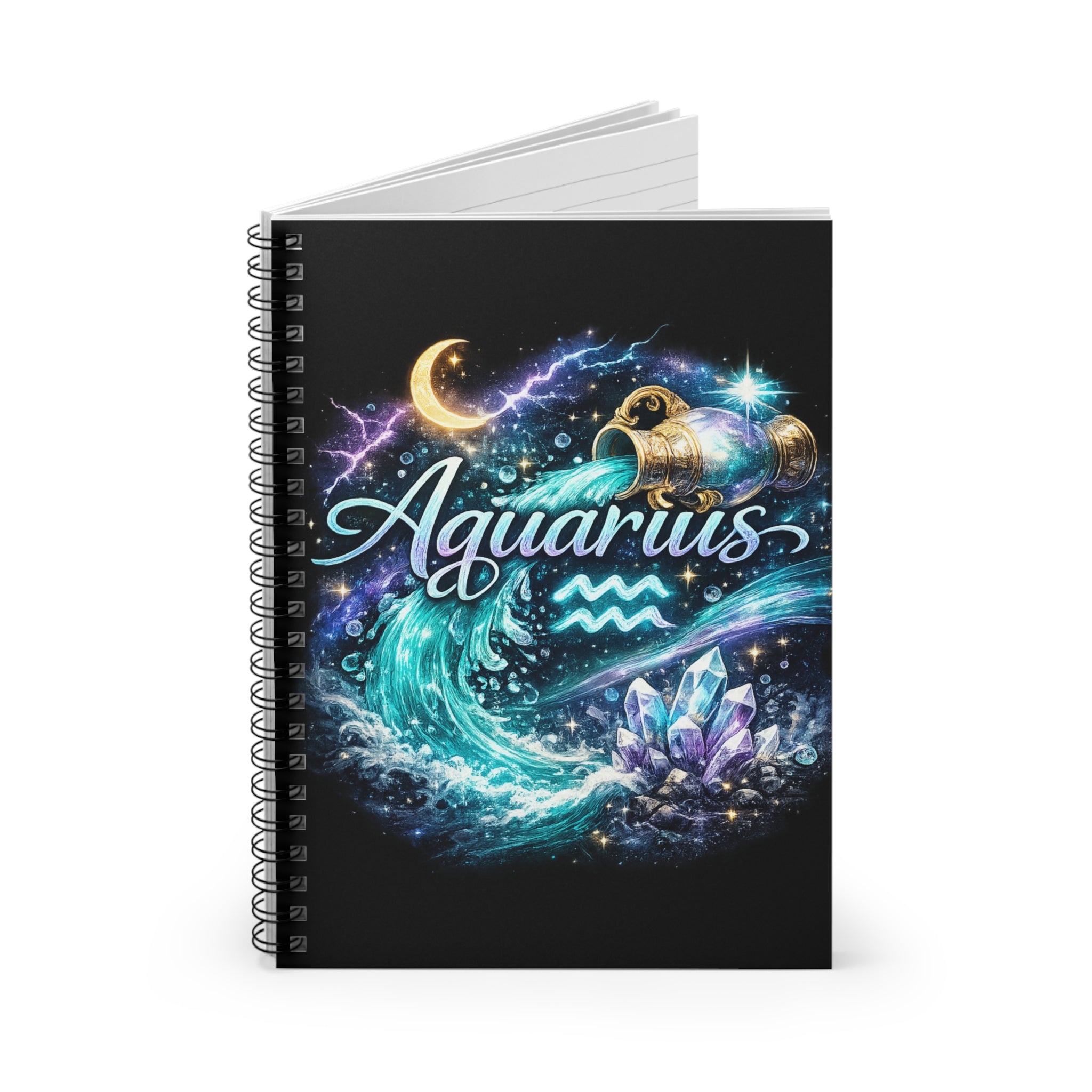 ♒️ Aquarius Spiral Notebook