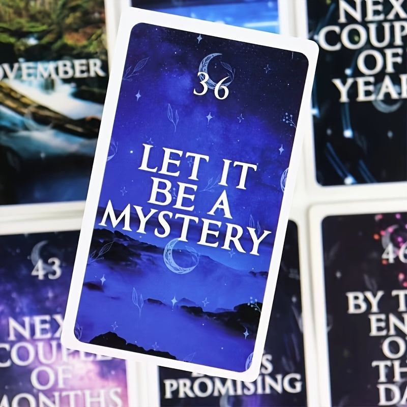 60 Cards, Mysterious Time Oracle Cards, Casual Party Board Game