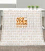 Wholesale Dropshipping Orange Reversible Knitted Throw Winter Flannel Blankets for Year-Round Home Use