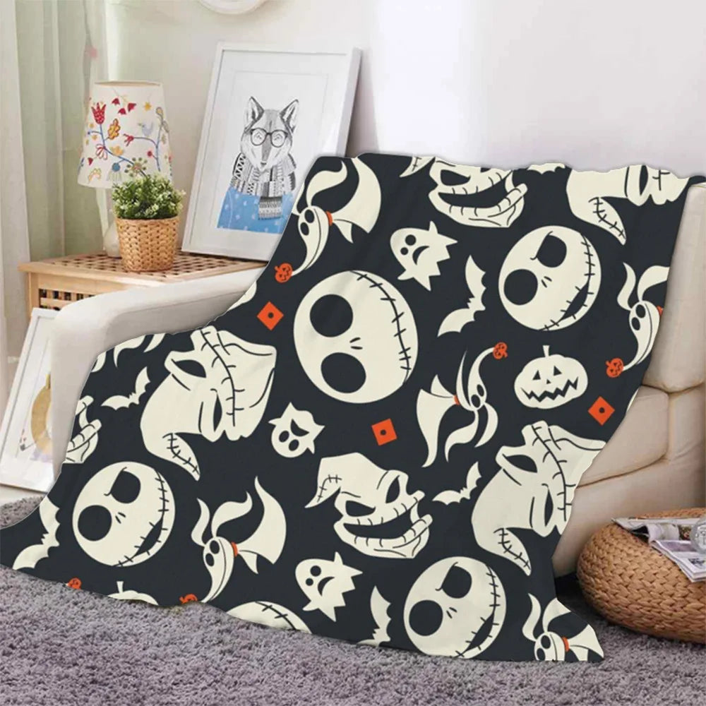 Wholesale Dropshipping Orange Reversible Knitted Throw Winter Flannel Blankets for Year-Round Home Use