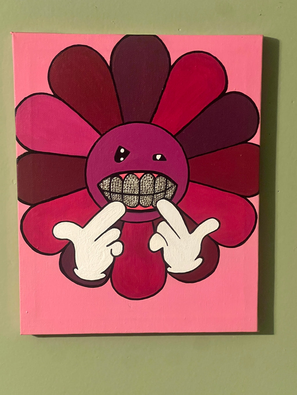 Blossom on Demon Time – Original Acrylic Painting