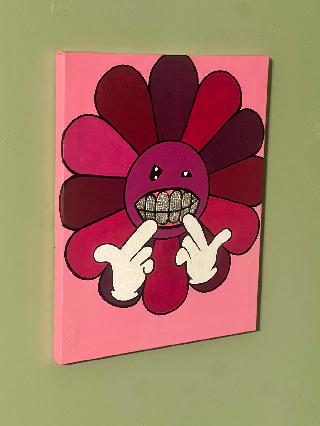 Blossom on Demon Time – Original Acrylic Painting