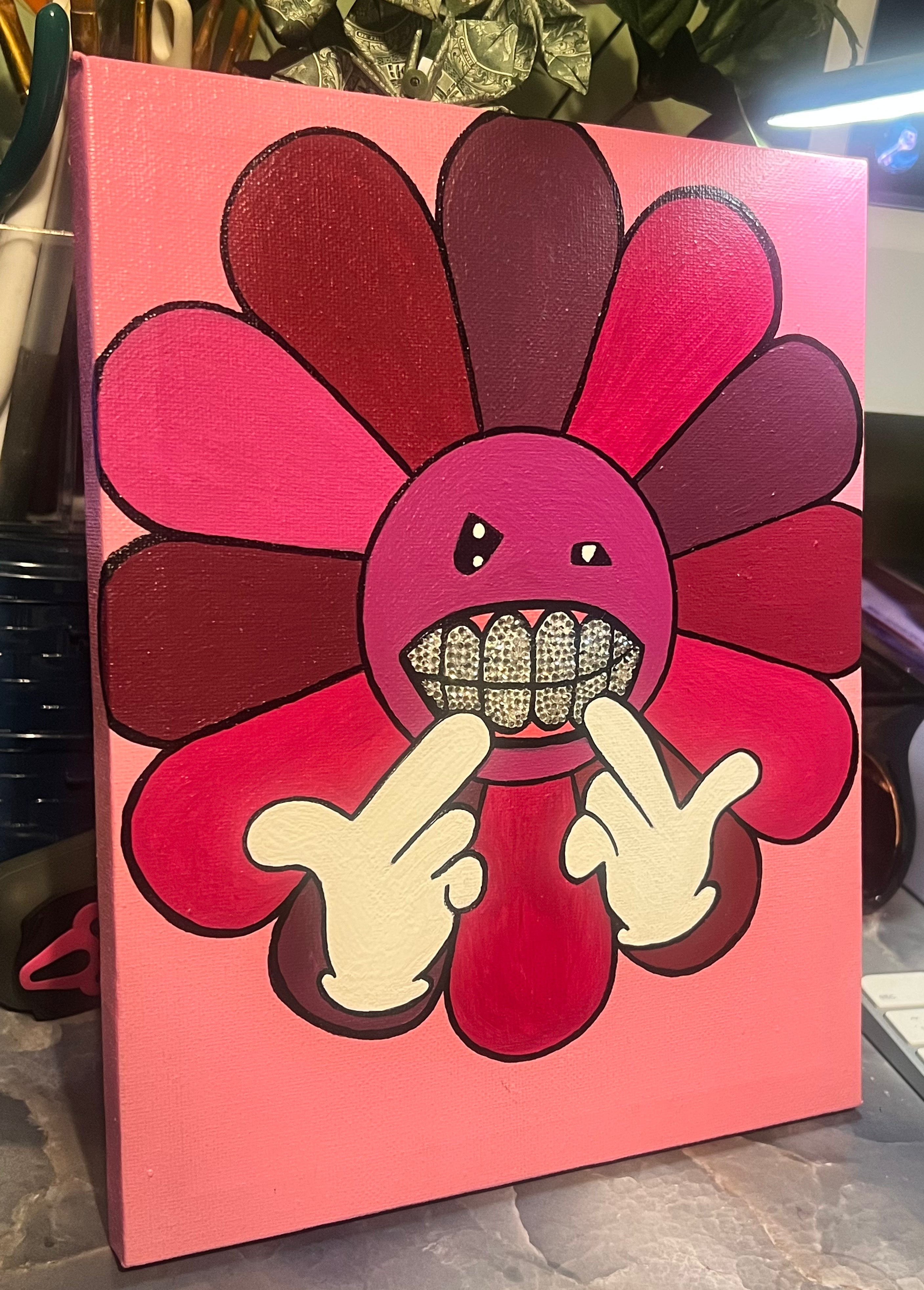 Blossom on Demon Time – Original Acrylic Painting