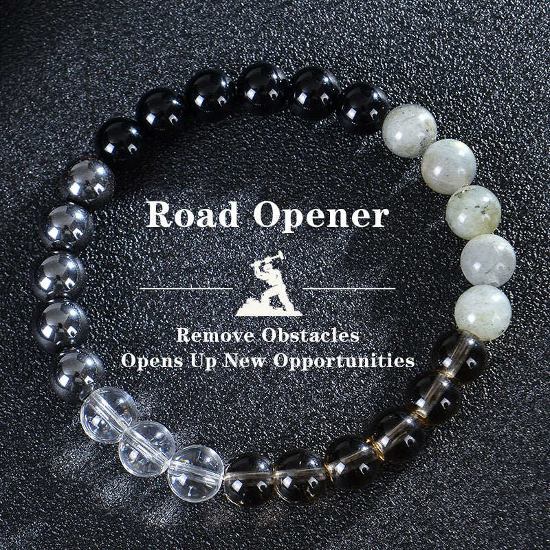 Bohemia Colorful Stone Bracelet Tigereye Crystal String Beads Yoga Stone Bracelet 7 Chakras Card Bracelet