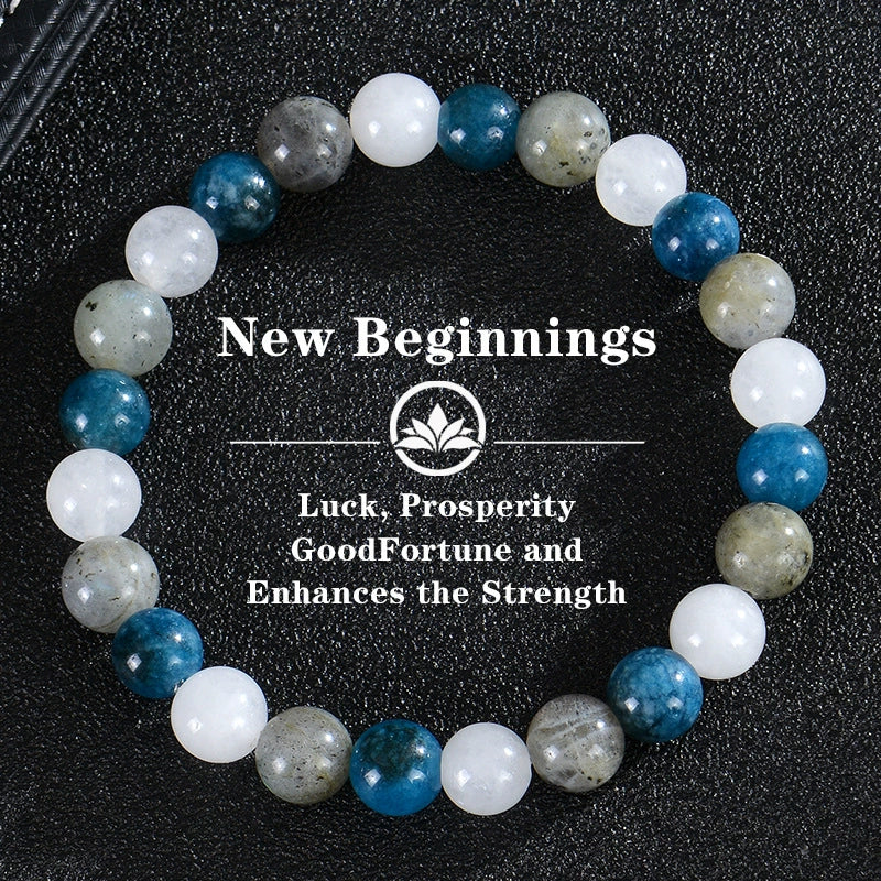 Bohemia Colorful Stone Bracelet Tigereye Crystal String Beads Yoga Stone Bracelet 7 Chakras Card Bracelet