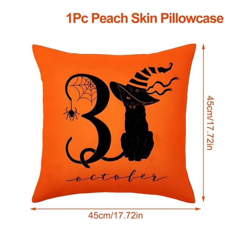 Halloween Decoration For Home Cartoon Pumpkin Bat Ghost Pillowcase Horror Halloween Party Supplies Accessories Haloween Ornament