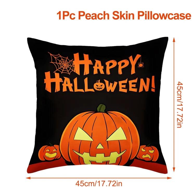 Halloween Decoration For Home Cartoon Pumpkin Bat Ghost Pillowcase Horror Halloween Party Supplies Accessories Haloween Ornament