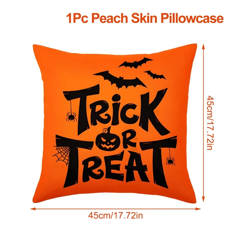 Halloween Decoration For Home Cartoon Pumpkin Bat Ghost Pillowcase Horror Halloween Party Supplies Accessories Haloween Ornament