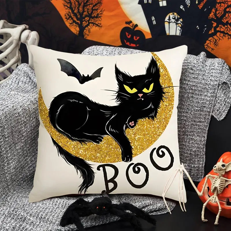 Halloween Decoration For Home Cartoon Pumpkin Bat Ghost Pillowcase Horror Halloween Party Supplies Accessories Haloween Ornament
